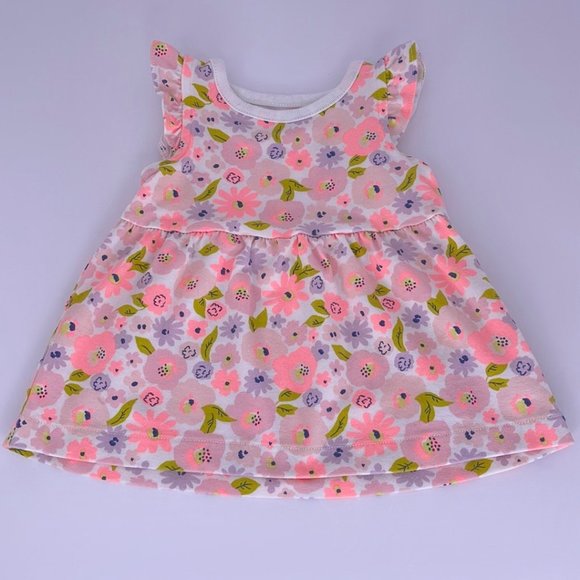 Cat & Jack Pink Floral Dress Size: 0-3 Months - Picture 1 of 4